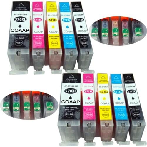 10 Compatible Canon PGI750 CLI751 ink cartridges for PGI 570 CLI 751 PIXMA MG5700 MG5750 MG6850 MG7750 MG7752 MG7753 Printer