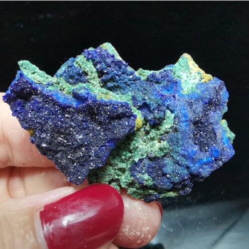 17.7gRare natural quartz crystal natural azurite Malachite gemstone paragenetic stone aural energy healing mineral samples