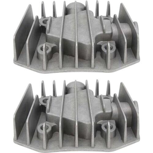 2Pcs Air Compressor Cylinder Head 4/3/5P Aluminum Fittings Cooling Cover 48mm x 72mm Air Compressor Parts