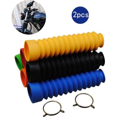 2pcs Motorcycle Shock Absorber Dust Guard Front Fork Cover Gaiters Gators Boot Protector for Motorcross Off-road Pit Dirt Bike