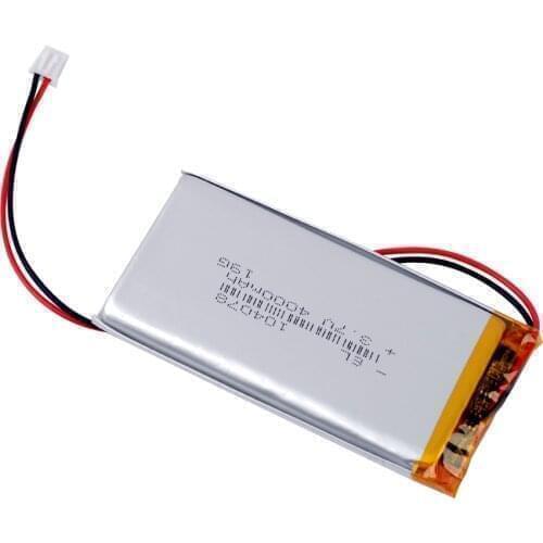 3.7V lithium ion polymer 104078 4000mah large capacity intelligent learning machine robot rechargeable battery