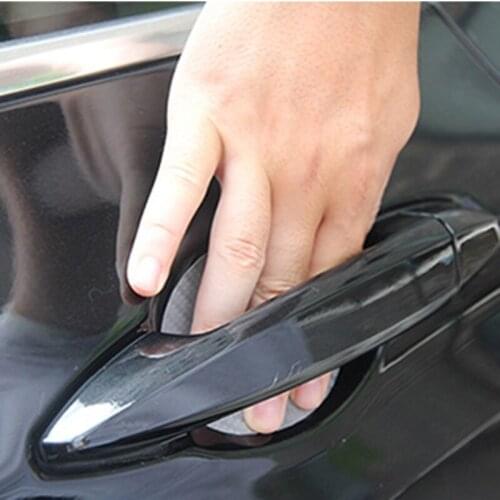 4Pcs/Set Carbon Fiber Car Door Sticker Scratches Resistant Cover for Citroen C-Quatre C-Triomphe Picasso C1 C2 C3 C4 C4L C5 Elys