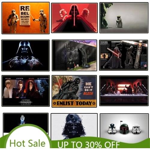 Anime Movie Star Wars Abstract Poster Funny Hulk Creative Canvas Painting Print Wall Art Picture for Living Rome Decor Mural