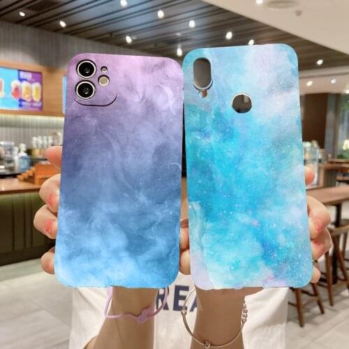 Dream Watercolor Painted Pattern Phone Case For Samsung Galaxy A51 A21 A21S A31 A41 A11 A01 4G A71 5G Soft Silicone Back Cover