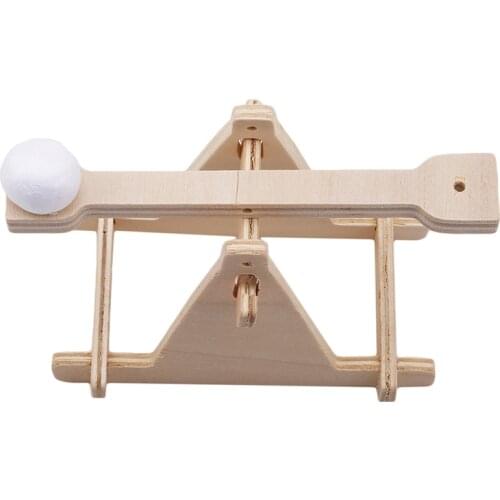 Childrens Toys DIY Assemble Wooden Catapult Catapult Car Model Kit Scientific Experiment Science Small Gift