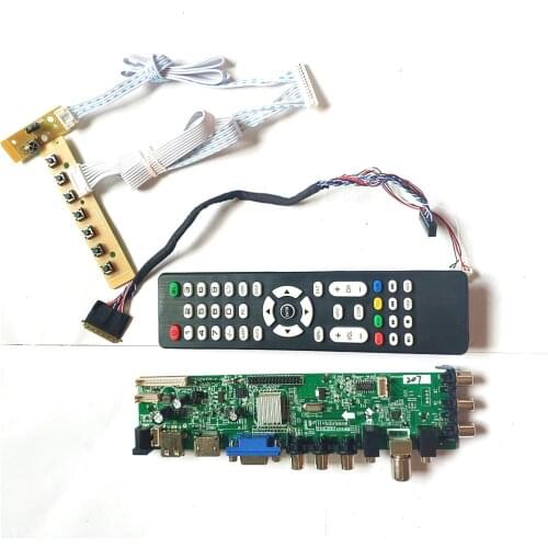For LP173WF1-TLB6/TLB5/TLB4 1920*1080 HDMI-Compatible VGA USB AV TV 3663 universal LVDS 40PIN DVB digital LCD Controller board