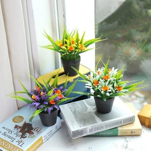 Home decor Artificial Flower Plant Pot Bonsai Garden Home Party Room Furniture Decoration Wedding decoration декор для дома