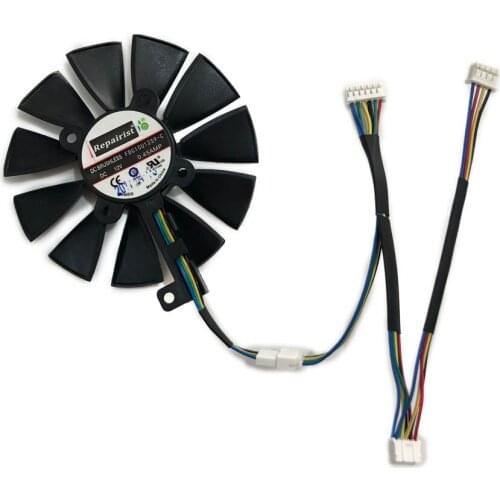 FDC10U12S9-C VGA GTX1080TI GTX1070TI Graphics Cooler Fan For ASUS GTX 1080TI/980Ti/1070TI/1060 VGA Cards Cooling