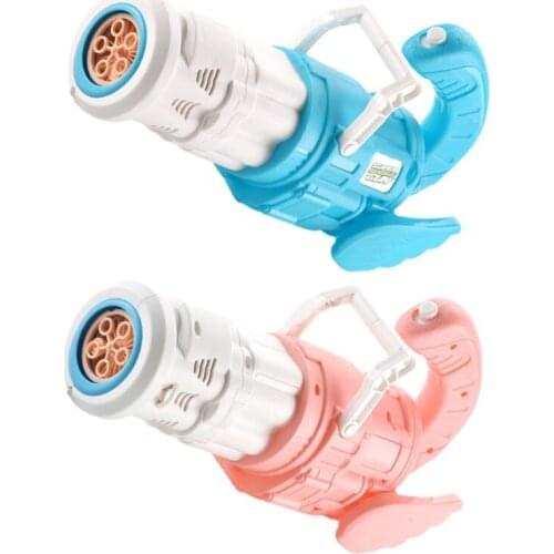 Outdoor Play Toy Gatling Bubble Guns for Kids Toddler Electric Bubble Maker Toy with Rich Bubble Blowing Water Play Gift