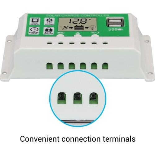 Solar Charger Controller 40A 50A 60A Lithium battery Charger Dual USB 12V 24V 2020 New