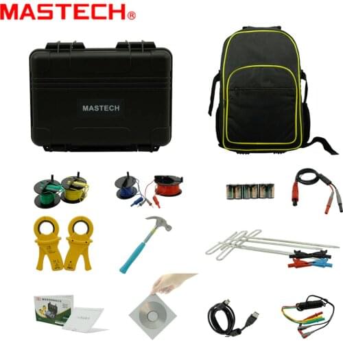 MASTECH MS2307 Intelligent Earth Resistance Tester Meter USB2.0 Port & Double clamp 4 pole earth resistance measurement 20/48V