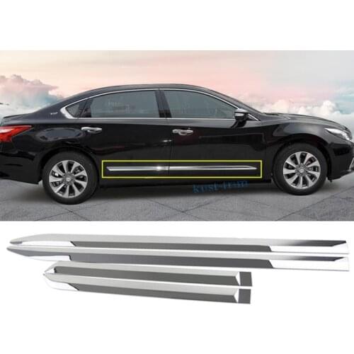 FOR Nissan Altima 2015-2018 ABS Chrome Side Door Body Molding Cover Trims 4PCS