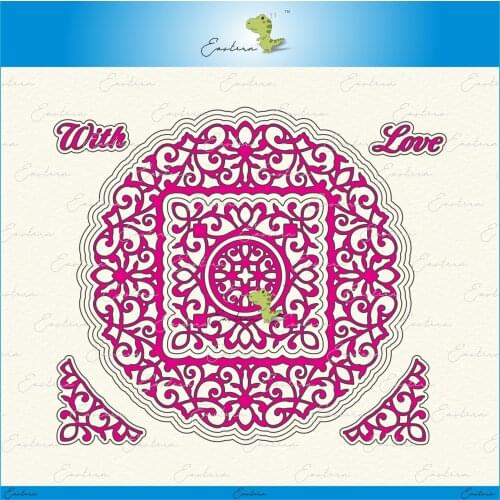 New round frame metal cutting dies 2021 new die diy mould Scrapbooking Paper Making Embossing tools die cuts crafts dies