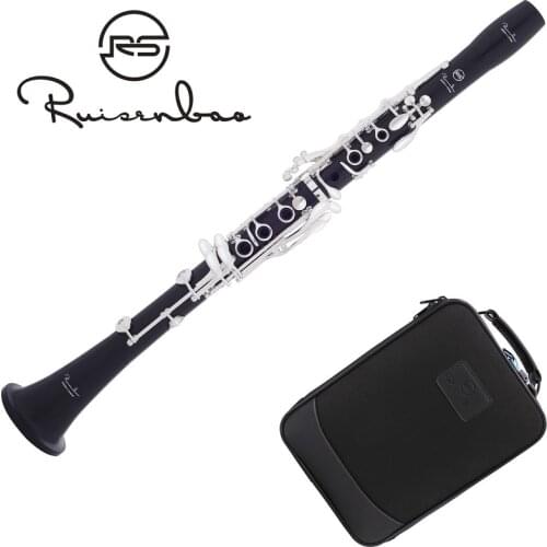Reisenbergs new professional BB clarinet 18 keys ABS tube body silver-plated keys