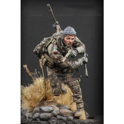 New Unassembled 1/24 75MM modern MAN Cohort Reaper soldier 75MM Resin Kit DIY Toys Unpainted resin model