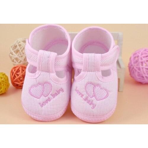 Newborn Girl First Walkers Lovely Soft Sole Crib Toddler Shoes Canvas Sneaker Baby Casual Shoes Scarpe Bambina First Walkers