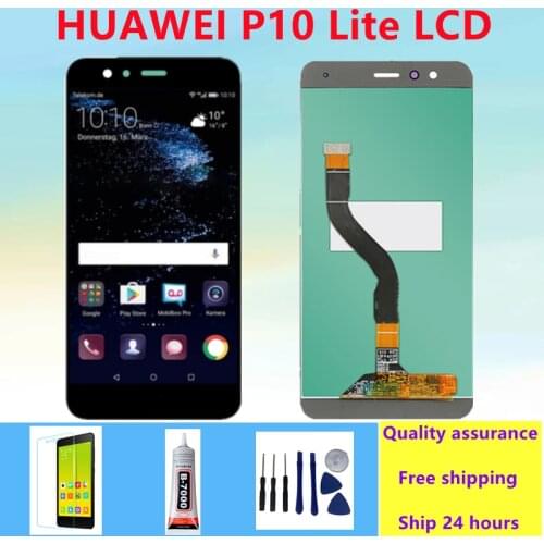 5.2" Original LCD With Frame For HUAWEI P10 Lite Lcd Screen For HUAWEI P10 Lite WAS-LX1 WAS-LX1A WAS-LX2 WAS-LX3 Display Replace