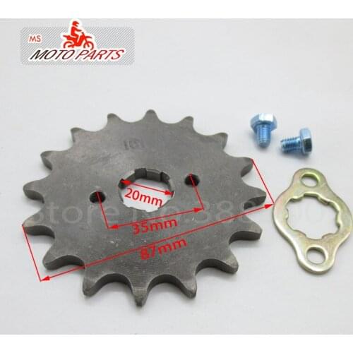 Front Engine Sprocket 520# 16T Teeth 20mm For 520Chain With Retainer Plate Locker Motorcycle Dirt Bike ATV Parts