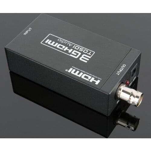 20pcs/lot HDMI to SDI Converter Scaler Adapter 1080P MINI 3G with Coaxial Audio Output for Home Theater Cinema PC HD