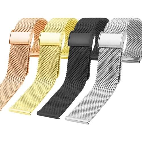 For Huawei GT/GT2 Watch Band 46mm/42mm Milanese Stainless Steel B5Band Bracelet Universal 18/20/22mm Strap for Amazfit gts strap