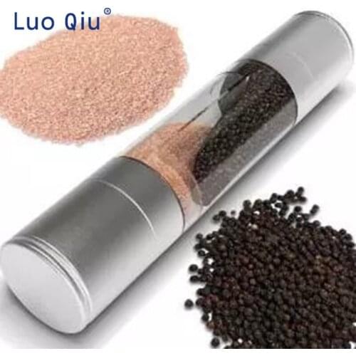 Stainless steel manual two-in-one pepper grinder multi-purpose pepper mill kitchen tool new style