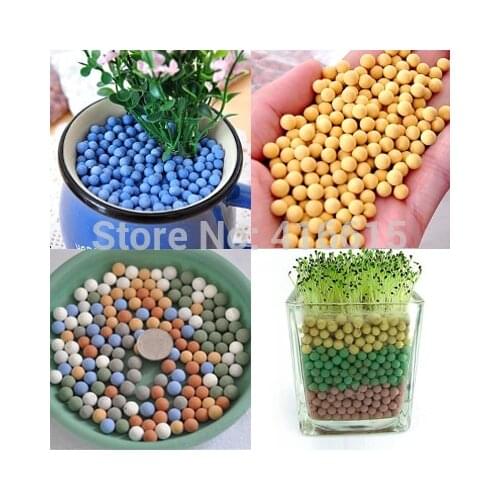 Gardening Supplies Soilless Culture Multicolour Hydroponic Negative Ion Ceramic Carbon Planting Ball Flower Pot decoration