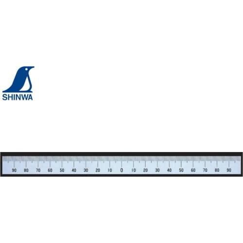 SHINWA Penguin Machine Scale Ruler Upper-cental 0 Reference Point Attaching to Machines Without Holes 100mm/200mm/300mm/500mm