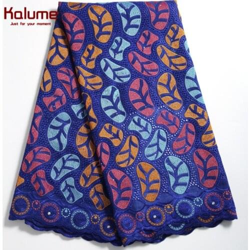 Kalume 2021 Swiss Voile Lace In Switzerland African Lace Fabric Wedding Embroidery Swiss Lace Fabric 5 Yards Cotton Fabric F2279
