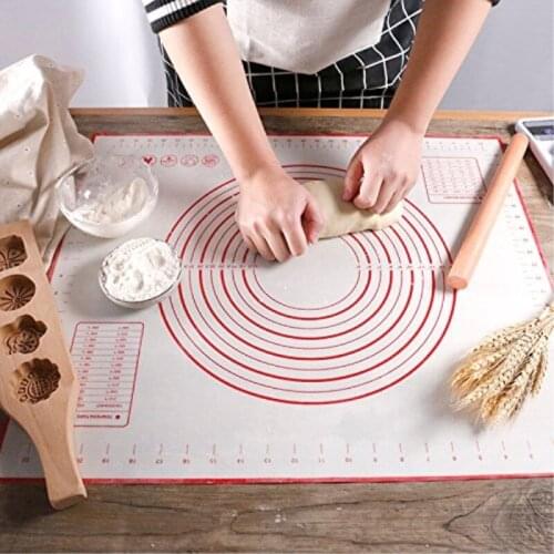 Silicone Baking Mat Pad Sheet Pizza Dough Non-Stick Mat Maker Holder Pastry Kitchen Cooking Tools Utensils Bakeware Accessories