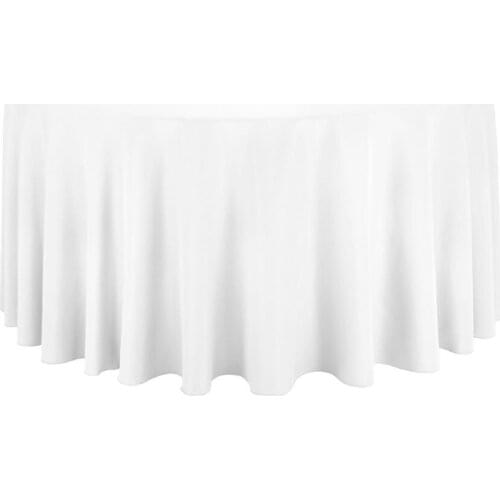 10Pcs Round 108" Polyester Tablecloth For Wedding Party Banquet Decoration Hotel Supplies Free Shipping