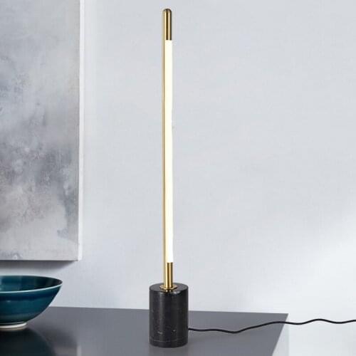 Modern Minimalist Table Lamp Led Marble Floor Lamp For Living Room Bedroom Bar Study Bedside Lamp Nordic Decor Home Table Lamp