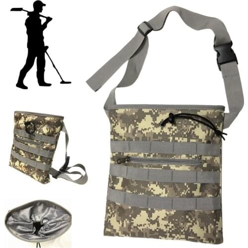 Metal Detector Finds Bag Diggers Pouch Camo Waist for Metal Detecting Treasure Hunting