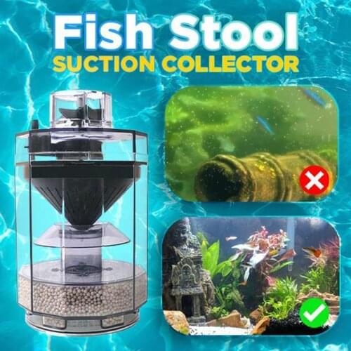 Fish Stool Suction Collector Fish Stool Type Vacuum Cleaner Fully Automatic Cleaning Tools Convenient Home Fish Tank Cleaning L3