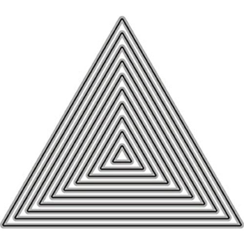 YINISE Metal Cutting Dies For Scrapbooking Stencils Scrapbook triangle DIY Album Cards Decoration Embossing Die Cuts CUTTER