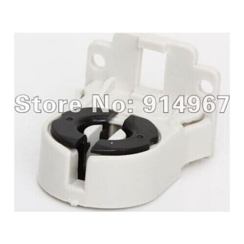 10pcs/lot,Plastic AC100 to 250V 50/60Hz T8 Fluorescent Light LED Bulb Socket black and white Lamp Holder