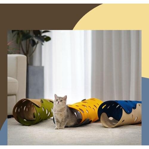 2020 New Kawaii Cat Mats Houses Holes Cat Tunnels Toys For Cat Dog Puppy Products Foldable Indoor Outdoor Pet Cat Toys Tube