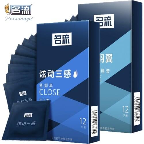 Sex Toys 24Pcs/Lot Small Size 49mm Ultra Thin Close Fit Condoms Intense Latex Rubber Super Tight Penis Sleeves Safe