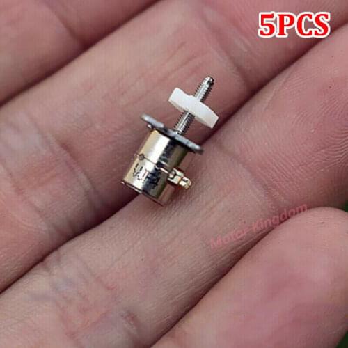 5pcs/lot 6mm Tiny Stepping Stepper Motor 2-Phase 4-Wire Screw Slider Block Nut