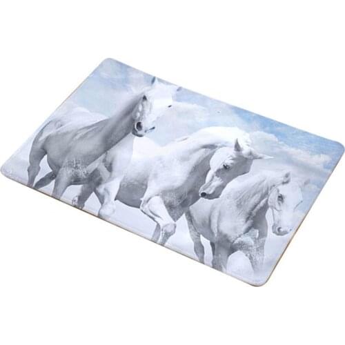 50% Hot Sale Running Horse Water Absorption Non-slip Door Mat Floor Carpet Rug Bathroom Pad