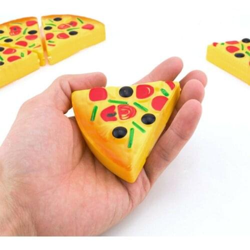 6Pcs Kitchen Toys for Kids Infant Toddler Pretend Dinner Kitchen Play Fake Pizza Kids Funny Toys Birthday Gifts