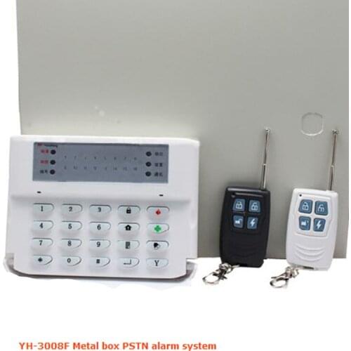 8 wireless programmable zones PSTN burglar alarm system