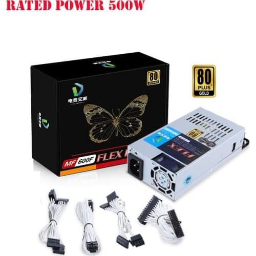 PC Power Supply 500W Flex PSU 1U Small Source Full Module 80plus Gold For K39 A4 S3 G5 ITX Mini Case