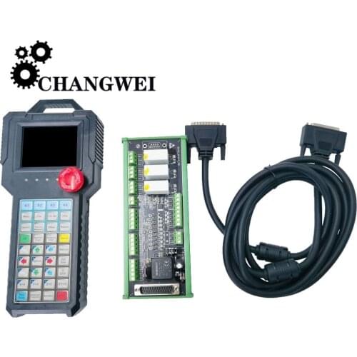 CNC Handle Controller Motion Control System HD100 3-axis 3.5 inch screens and emergency stop button support G code