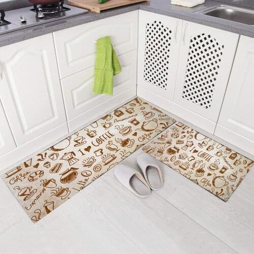 Household Absorbent Non-slip Bathroom Mat Bedroom Entrance Door Mat Creative Kitchen Carpet Oil-absorbing Kitchen Rug Area Rug