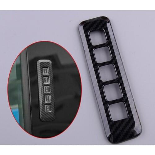 Door Lock Pillar Post KeyPad Entry Cover Trim Carbon Fiber Style ABS Fit for Ford F150 Raptor 2015 2016 2017 2018 2019 2020