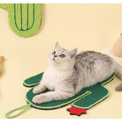 Pet Toys Cat Scratch Pad Cat Cactus Corrugated Pad Scratching Rest Corrugated Paper Pad Cats Grinding Nail Scraper Protect