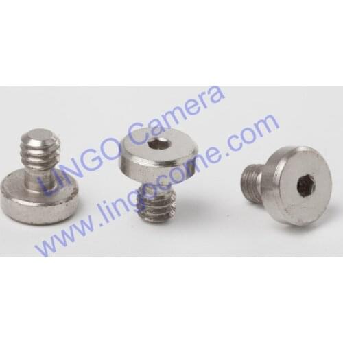 LL1492 Wholesale Captive 1/4" D-Ring Hinged Screw for DSLR Camera Tripod Quick Release Plate Silver