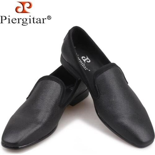 2019 New arrival Men black Genuine Leather shoes Party and Wedding men dress shoes luxurious Handmade men loafers males flats