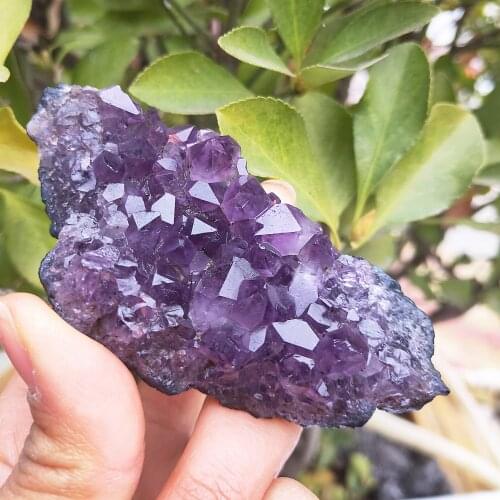 Natural Raw Amethyst Quartz Purple Crystal Cluster Healing Stones Specimen Home Decoration Crafts Decoration Ornament