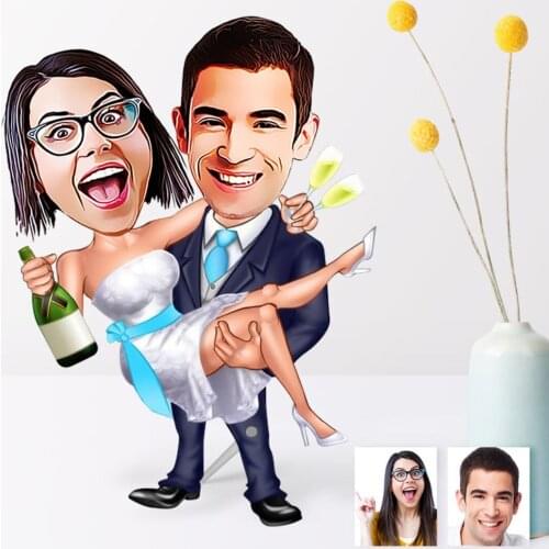 Personalized Are Getting Married Cartoon Wooden Trinket-4 Reliable Modern Simple Gift Special Design Good Quality Surprise Dear